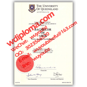 buy the university of queensland fake diploma 昆士兰大学毕业证